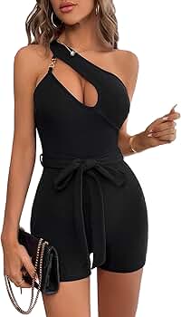 ranclic 【RESTOCK】one shoulder rompers RANCLIC one shoulder rompers